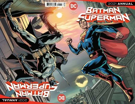 DC COMICS BATMAN SUPERMAN 2021 ANNUAL #1 CVR A BRYAN HITCH CONNECTED FLIP 1 DC COMICS BATMAN SUPERMAN 2021 ANNUAL #1 CVR A BRYAN HITCH CONNECTED FLIP