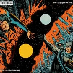 DC COMICS BATMAN SUPERMAN 2021 ANNUAL #1 CVR B FRANCESCO FRANCAVILLA CONNECTED FLIP CARD STOCK VAR