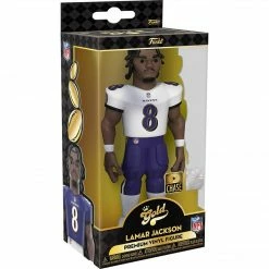 JUST ARRIVED! Funko Vinyl Gold - NFL Ravens - Chase Lamar Jackson (Away Uniform) 5"