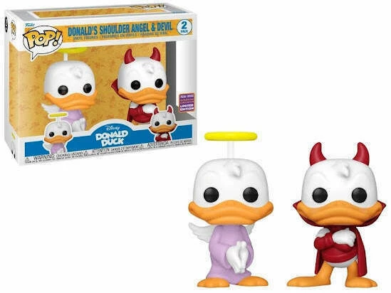 Funko Pop! Disney - 2022 Wondrous Convention Exclusive Angel Donald & Devil Donald 1 Funko Pop! Disney - 2022 Wondrous Convention Exclusive Angel Donald & Devil Donald