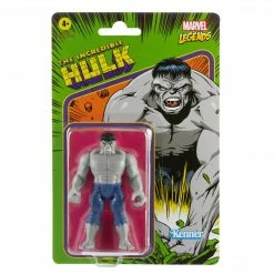 HASBRO MARVEL LEGENDS - RETRO 375 COLLECTION - GREY HULK (UNPUNCHED CARD)
