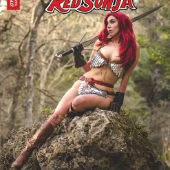 DYNAMITE COMICS VAMPIRELLA RED SONJA #9 CVR D ATHENA ROSE COSPLAY