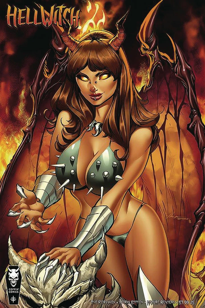COFFIN COMICS HELLWITCH FORSAKEN #1 CVR B HORNS (MR) 1 COFFIN COMICS HELLWITCH FORSAKEN #1 CVR B HORNS (MR)