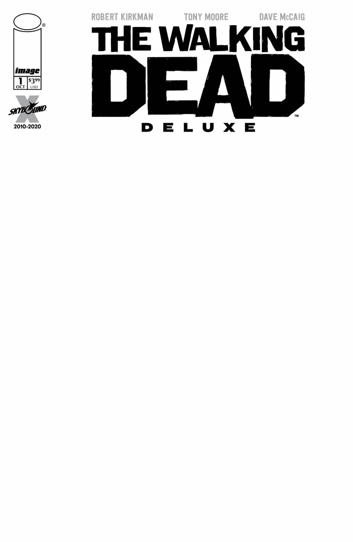 IMAGE COMICS WALKING DEAD DLX #1 CVR F BLANK SKETCH CVR (MR) 1 IMAGE COMICS WALKING DEAD DLX #1 CVR F BLANK SKETCH CVR (MR)