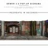 Collector Cave EXTREME SETS - SEWER 3.0 POP UP 1/12 SCALE DIORAMA