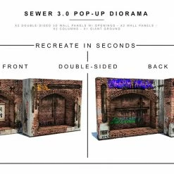 Collector Cave EXTREME SETS - SEWER 3.0 POP UP 1/12 SCALE DIORAMA