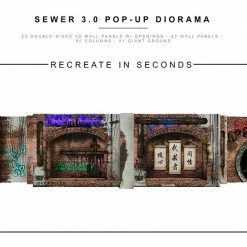 Collector Cave EXTREME SETS - SEWER 3.0 POP UP 1/12 SCALE DIORAMA