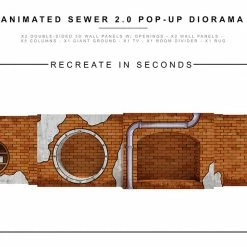 Collector Cave EXTREME SETS -ANIMATED SEWER 2.0 POP UP 1/12 SCALE DIORAMA