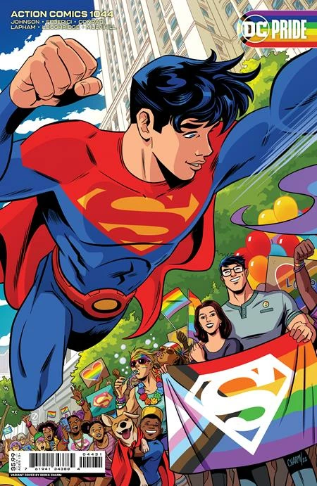 DC COMICS ACTION COMICS #1044 CVR C DEREK CHARM PRIDE MONTH CARD STOCK VAR 1 DC COMICS ACTION COMICS #1044 CVR C DEREK CHARM PRIDE MONTH CARD STOCK VAR