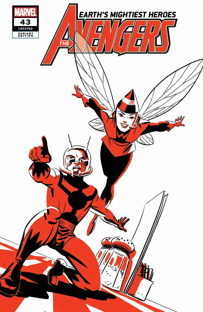 MARVEL COMICS AVENGERS #43 ANT-MAN AND WASP TWO-TONE VAR 1 MARVEL COMICS AVENGERS #43 ANT-MAN AND WASP TWO-TONE VAR