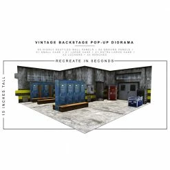 Collector Cave EXTREME SETS - VINTAGE BACKSTAGE POP UP 1/12 SCALE DIORAMA FIGURES