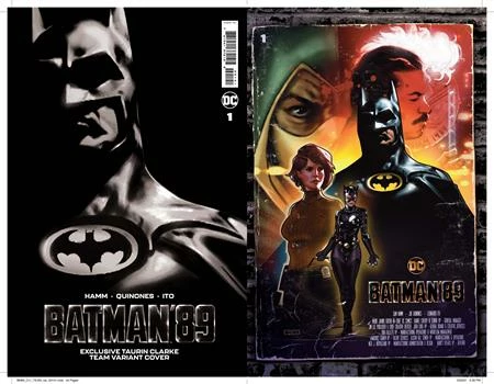 DC COMICS BATMAN 89 #1 (OF 6) TEAM CVR TAURIN CLARKE CARD STOCK VAR 2 DC COMICS BATMAN 89 #1 (OF 6) TEAM CVR TAURIN CLARKE CARD STOCK VAR