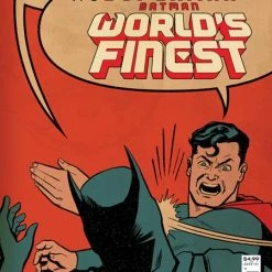 DC COMICS BATMAN SUPERMAN WORLDS FINEST #1 CVR G INC 1:25 CHIP ZDARSKY SUPERMAN SLAP BATTLE CARD STOCK VAR