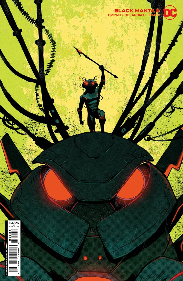 DC COMICS BLACK MANTA #5 (OF 6) CVR B SANFORD GREENE CARD STOCK VAR 1 DC COMICS BLACK MANTA #5 (OF 6) CVR B SANFORD GREENE CARD STOCK VAR