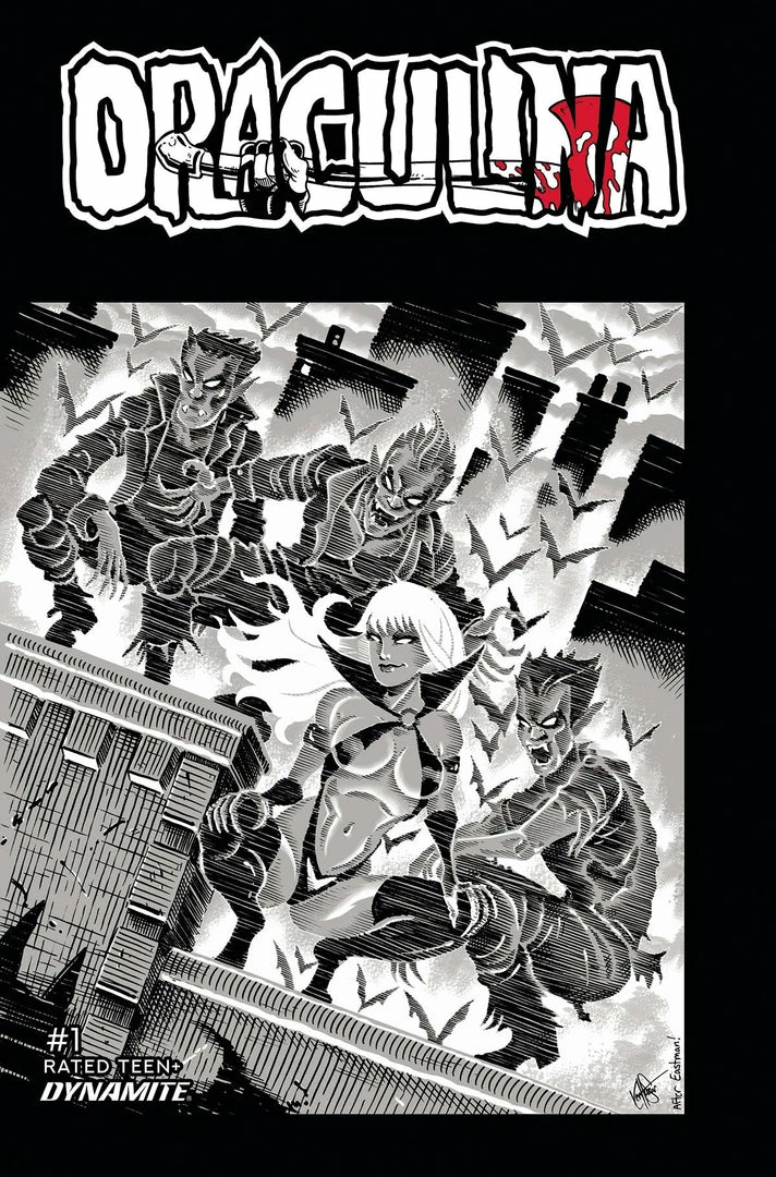 DYNAMITE DRACULINA #1 CVR V 11 COPY FOC INCV TMNT HOMAGE HAESER GS 1 DYNAMITE DRACULINA #1 CVR V 11 COPY FOC INCV TMNT HOMAGE HAESER GS