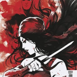 MARVEL PRH ELEKTRA BLACK WHITE BLOOD #1 (OF 4) ANDOLFO VAR