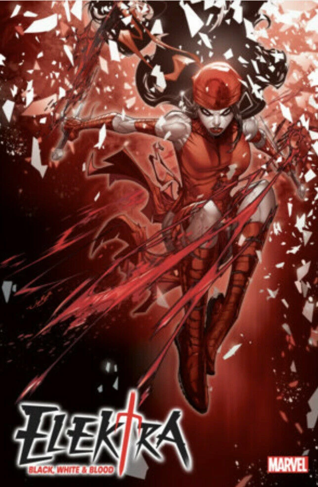 MARVEL PRH ELEKTRA BLACK WHITE BLOOD #1 (OF 4) JONBOY VAR 1 MARVEL PRH ELEKTRA BLACK WHITE BLOOD #1 (OF 4) JONBOY VAR