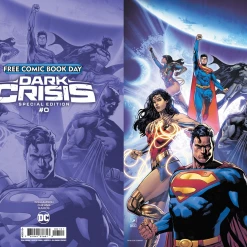 DC COMICS FCBD 2022 DARK CRISIS SPECIAL EDITION #0 CVR B DANIEL SAMPERE VIRGIN FOIL CARD STOCK VAR