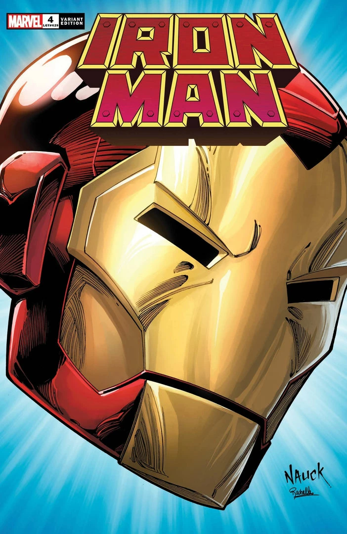 MARVEL COMICS IRON MAN #4 NAUCK HEADSHOT VAR 1 MARVEL COMICS IRON MAN #4 NAUCK HEADSHOT VAR