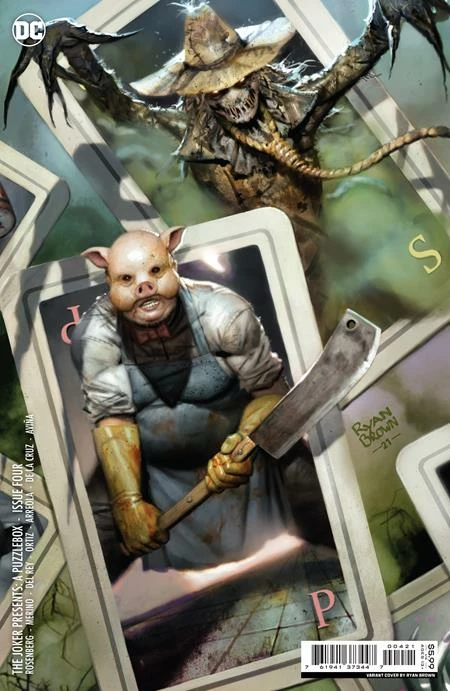 DC COMICS JOKER PRESENTS A PUZZLEBOX #4 (OF 7) CVR B RYAN BROWN CARD STOCK VAR 1 DC COMICS JOKER PRESENTS A PUZZLEBOX #4 (OF 7) CVR B RYAN BROWN CARD STOCK VAR