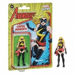 HASBRO FIGURES MARVEL LEGENDS - RETRO 375 COLLECTION - MS MARVEL (UNPUNCHED CARD)