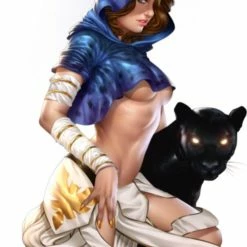 DC COMICS PANTHA #1 JOHN VASQUEZ WHITE VIRGIN VARIANT