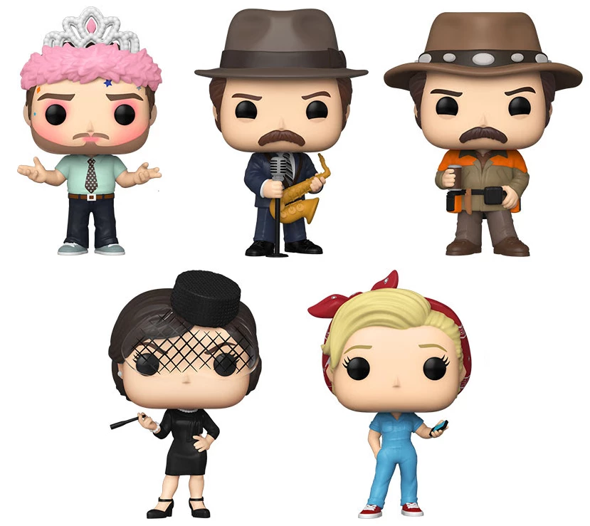 Funko Pop! Parks & Recreation Wave 2 - Full Common Set 1 Funko Pop! Parks & Recreation Wave 2 - Full Common Set