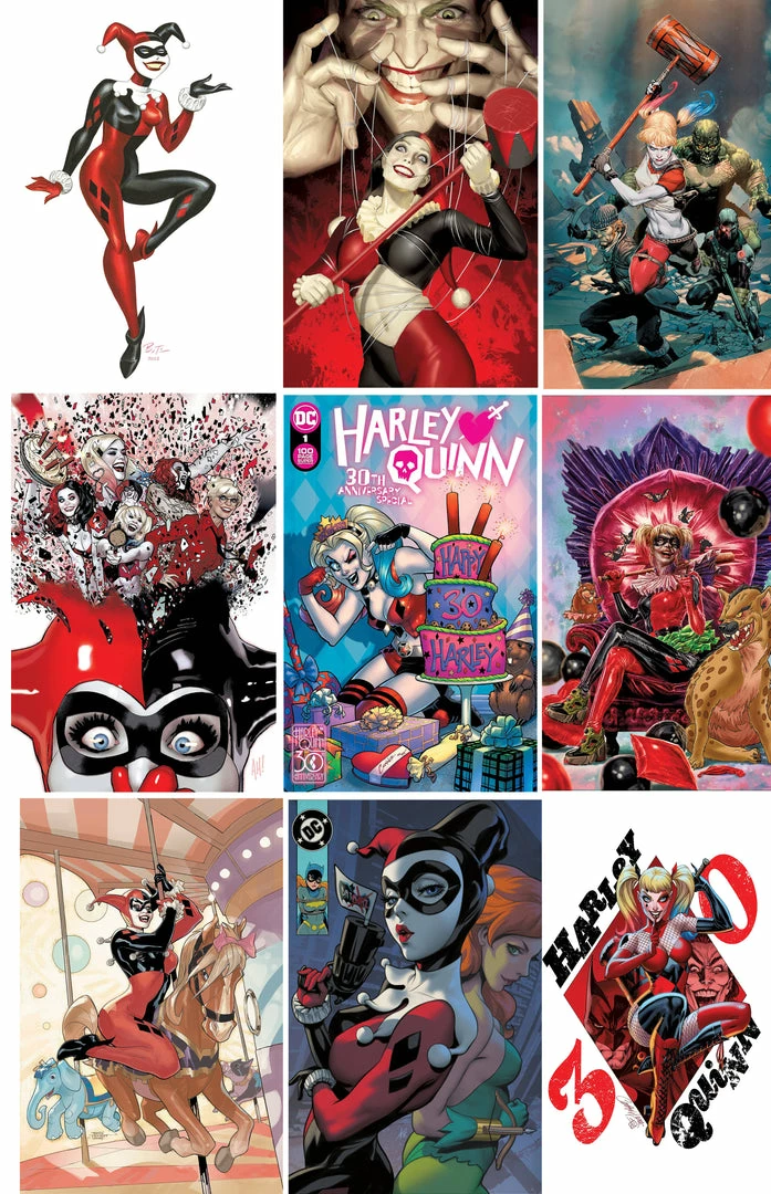 MARVEL PRH COMICS HARLEY QUINN 30TH ANNIVERSARY SPECIAL FULL VARIANT SET (9 BOOKS) (9/14/22) 1 MARVEL PRH COMICS HARLEY QUINN 30TH ANNIVERSARY SPECIAL FULL VARIANT SET (9 BOOKS) (9/14/22)