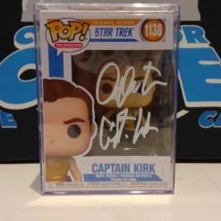 Collector Cave William Shatner Captain Kirk Star Trek #1138 Signed Funko Pop JSA COA Certified Autograph