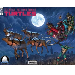 IDW PUBLISHING COMICS TMNT ONGOING #124 XMAS SPECIAL WRAPAROUND RAYMOND GAY REMARQUE SIG SERIES (FEB/MAR 2022)