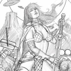 DYNAMITE MARS ATTACKS RED SONJA #1 7 COPY STRATI SKETCH VIRGIN FOC IN COMICS