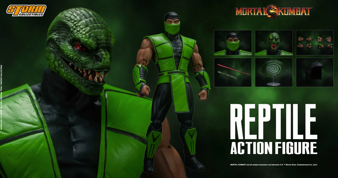 JUST ARRIVED! STORM COLLECTIBLES - MORTAL KOMBAT - REPTILE 1:12 SCALE ACTION FIGURE 1 JUST ARRIVED! STORM COLLECTIBLES - MORTAL KOMBAT - REPTILE 1:12 SCALE ACTION FIGURE