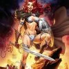 DYNAMITE RED SONJA VALENTINES SP CVR F FOC BONUS LEE HOMAGE ROYLE COMICS