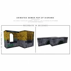 Collector Cave FIGURES EXTREME SETS - ANIMATED SEWER POP UP 1/12 SCALE DIORAMA
