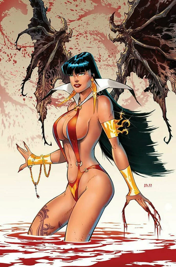 DYNAMITE VAMPIRELLA #19 RB WHITE VIRGIN VARIANT 1 DYNAMITE VAMPIRELLA #19 RB WHITE VIRGIN VARIANT