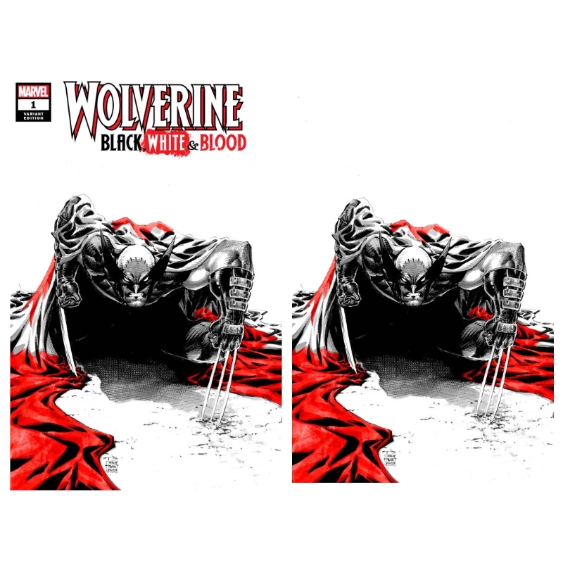 MARVEL COMICS WOLVERINE BLACK WHITE BLOOD #1 SET PHILIP TAN EXCLUSIVE 1 MARVEL COMICS WOLVERINE BLACK WHITE BLOOD #1 SET PHILIP TAN EXCLUSIVE
