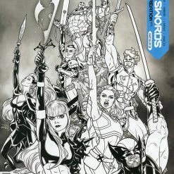 MARVEL COMICS X OF SWORDS CREATION #1 DAUTERMAN LAUNCH SKETCH VAR